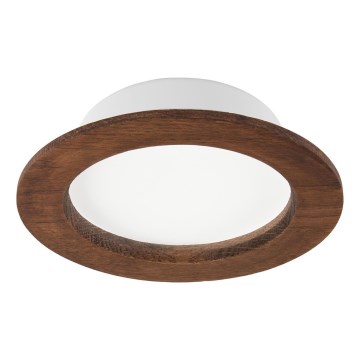 Oprawa sufitowa LED WOODY SPOT LED/12,5W/230V 3000K wiśnia Ø 16 cm