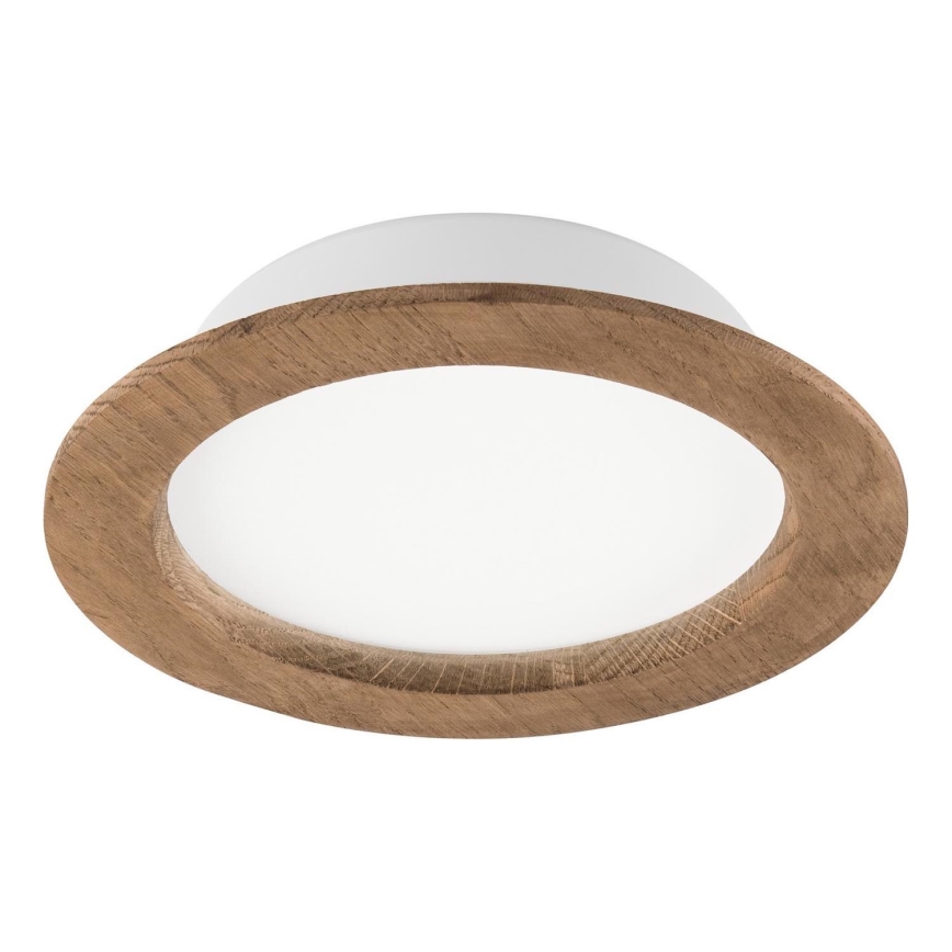 Oprawa sufitowa LED WOODY SPOT LED/16,5W/230V 4000K orzech Ø 18,5 cm
