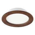 Oprawa sufitowa LED WOODY SPOT LED/16,5W/230V 4000K wiśnia ? 18,5 cm