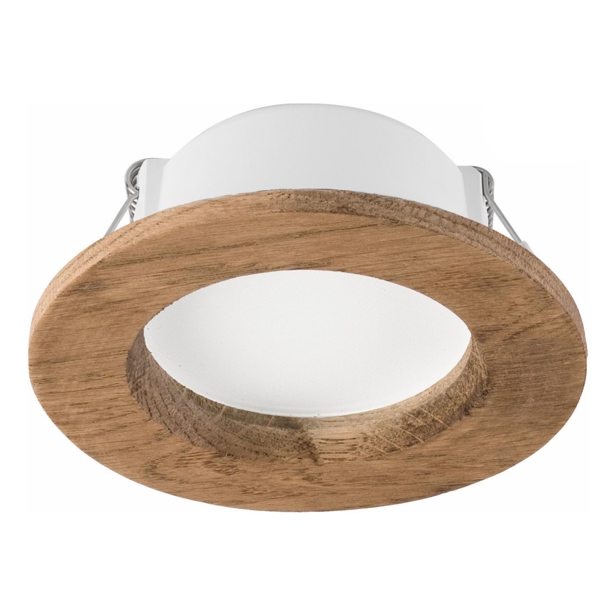 Oprawa sufitowa LED WOODY SPOT LED/5,5W/230V 4000K orzech Ø 10 cm