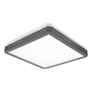 Oprawa sufitowa LED z czujnikiem ruchu i zmierzchu RAVA LED/38W/230V 4000K 41x41 cm antracyt