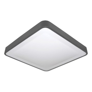 Oprawa sufitowa LED z czujnikiem ruchu i zmierzchu WILTON LED/24W/230V 4000K 33x33 cm antracyt