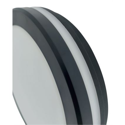 Oprawa sufitowa LED z czujnikiem ruchu LED/20W/230V 3000/4000/6500K Ø 230 cm IP54 antracyt