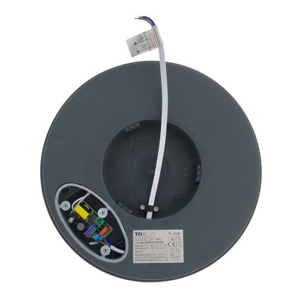 Oprawa sufitowa LED z czujnikiem ruchu LED/20W/230V 3000/4000/6500K Ø 230 cm IP54 antracyt