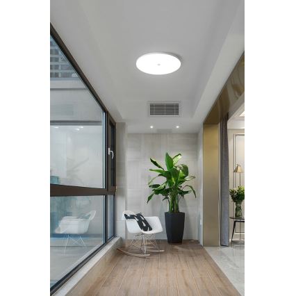 Lampa sufitowa LED z czujnikiem zmierzchu i ruchu MORETTI LED/24W/230V śr. 30 cm IP40 6500K