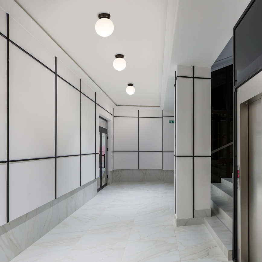 Oprawa sufitowa MOONLIGHT 1xE27/15W/230V śr. 16 cm czarna