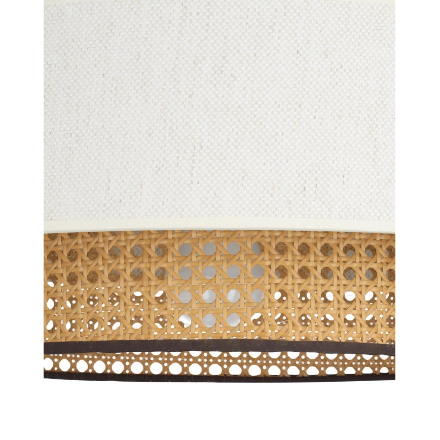 Oprawa sufitowa NATIA 1xE27/60W/230V śr. 45 cm biała/brązowa