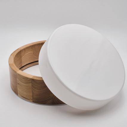 Lampa sufitowa do łazienki OAK, 2x E27 / 15 W / 230 V, IP54, dąb, śr. 27 cm