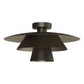 Oprawa sufitowa PLATO 1xE27/15W/230V śr. 32 cm antracyt