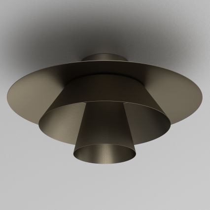 Oprawa sufitowa PLATO 1xE27/15W/230V śr. 32 cm antracyt
