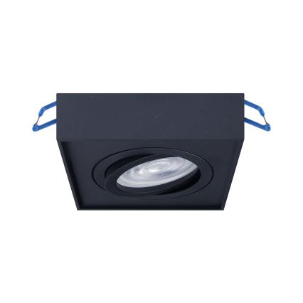 Oprawa sufitowa punktowa NUSA 1xGU5,3/MR16/50W/12V kwadratowa czarna