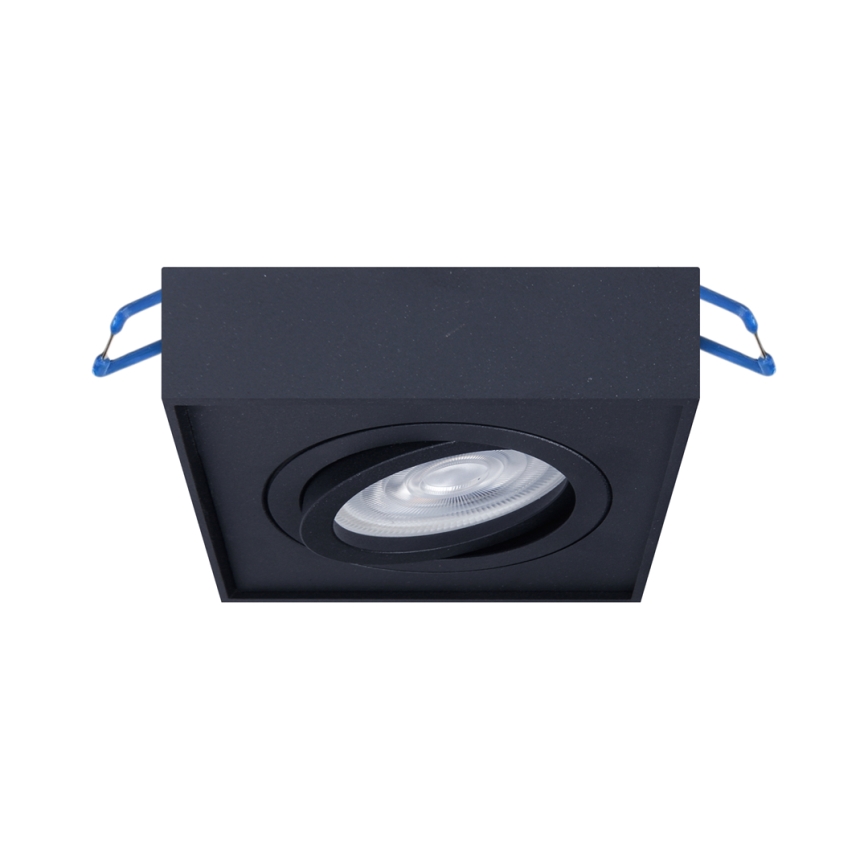 Oprawa sufitowa punktowa NUSA 1xGU5,3/MR16/50W/12V kwadratowa czarna