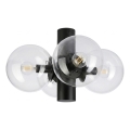 Oprawa sufitowa SFERIO 4xE14/5W/230V czarna/przezroczysta