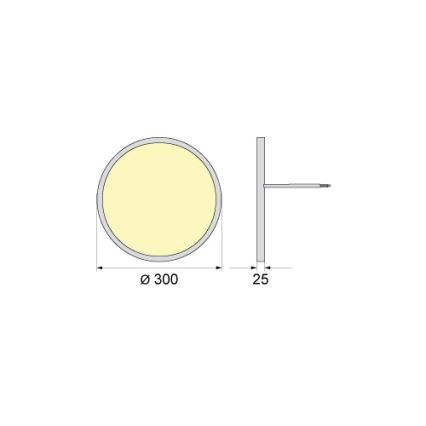 Oprawa sufitowa SIMEN LED/24W/230V 4000K IP40 Ø 30 cm biała UGR19