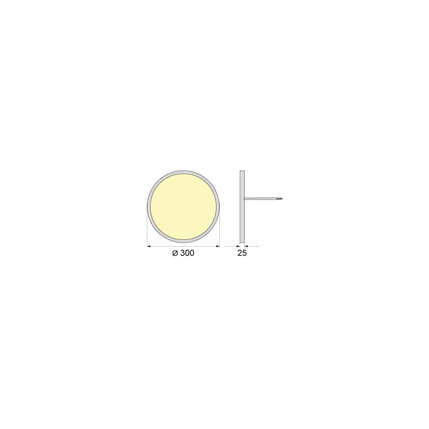 Oprawa sufitowa SIMEN LED/24W/230V 4000K IP40 Ø 30 cm biała UGR19