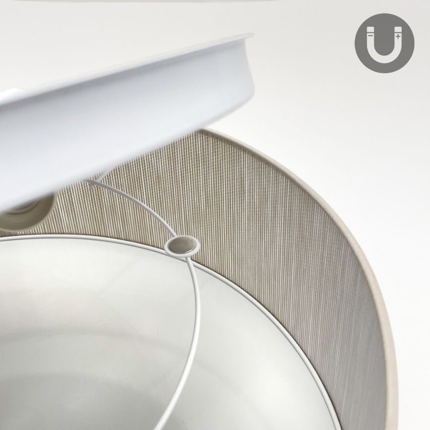 Oprawa sufitowa SIRJA 2xE27/15W/230V śr. 45 cm beżowa