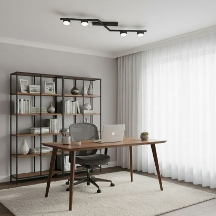 Oprawa sufitowa SKAN 4xGX53/12W/230V czarna