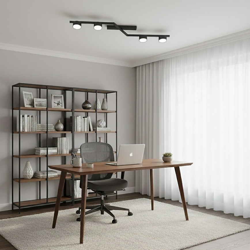 Oprawa sufitowa SKAN 4xGX53/12W/230V czarna