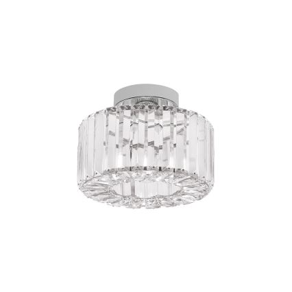 Oprawa sufitowa VETRO 1xE27/15W/230V, śr. 24,5 cm, chrom matowy