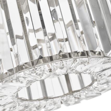 Oprawa sufitowa VETRO 1xE27/15W/230V, śr. 24,5 cm, chrom matowy