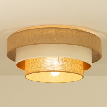 Oprawa sufitowa WENTA 1xE27/60W/230V śr. 50 cm juta/beżowa
