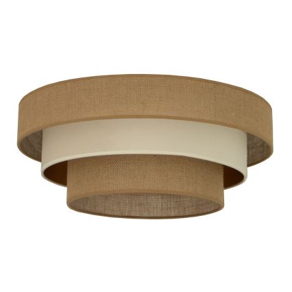 Oprawa sufitowa WENTA 1xE27/60W/230V śr. 50 cm juta/beżowa