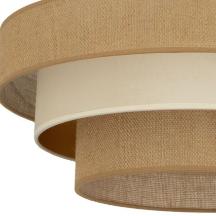Oprawa sufitowa WENTA 1xE27/60W/230V śr. 50 cm juta/beżowa