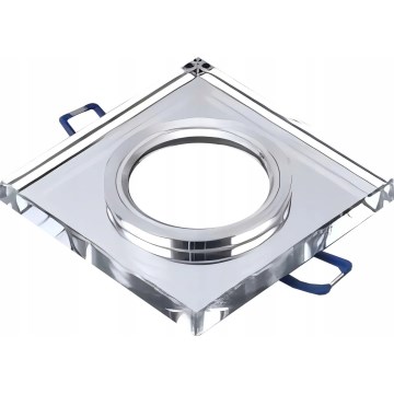 Oprawa sufitowa wpuszczana 1xGU10/MR16/10W/230V 9x9 cm, chrom błyszczący