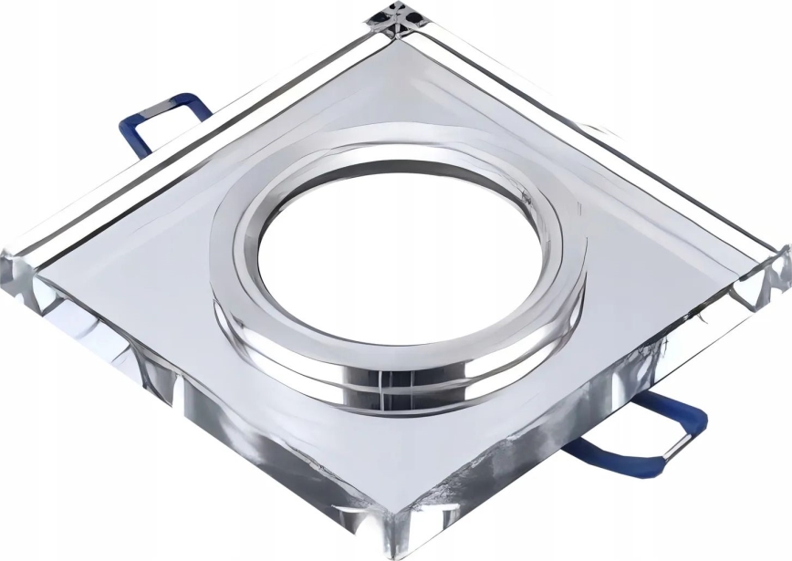 Oprawa sufitowa wpuszczana 1xGU10/MR16/10W/230V 9x9 cm, chrom błyszczący