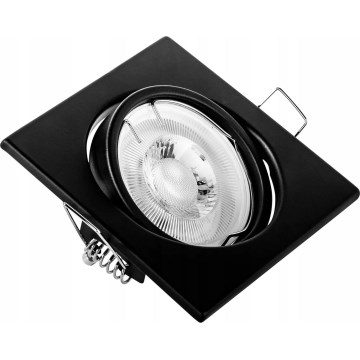 Oprawa sufitowa wpuszczana 1xGU10/MR16/10W/230V 9x9 cm czarna