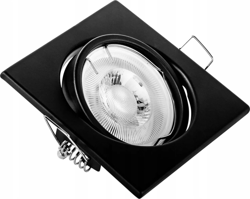 Oprawa sufitowa wpuszczana 1xGU10/MR16/10W/230V 9x9 cm czarna