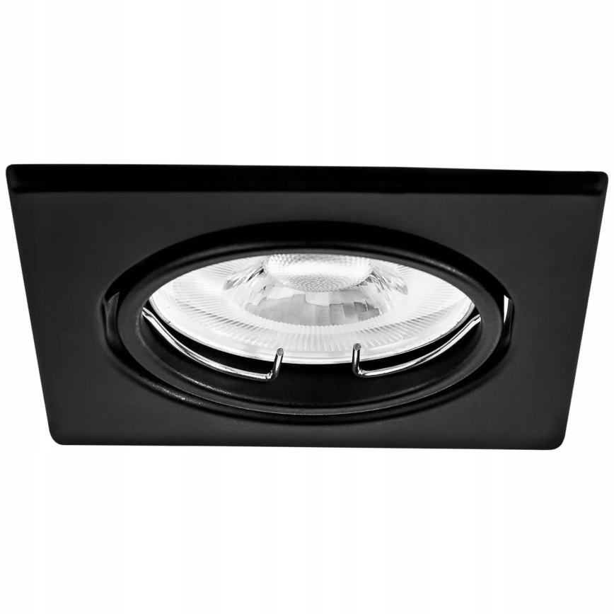 Oprawa sufitowa wpuszczana 1xGU10/MR16/10W/230V 9x9 cm czarna