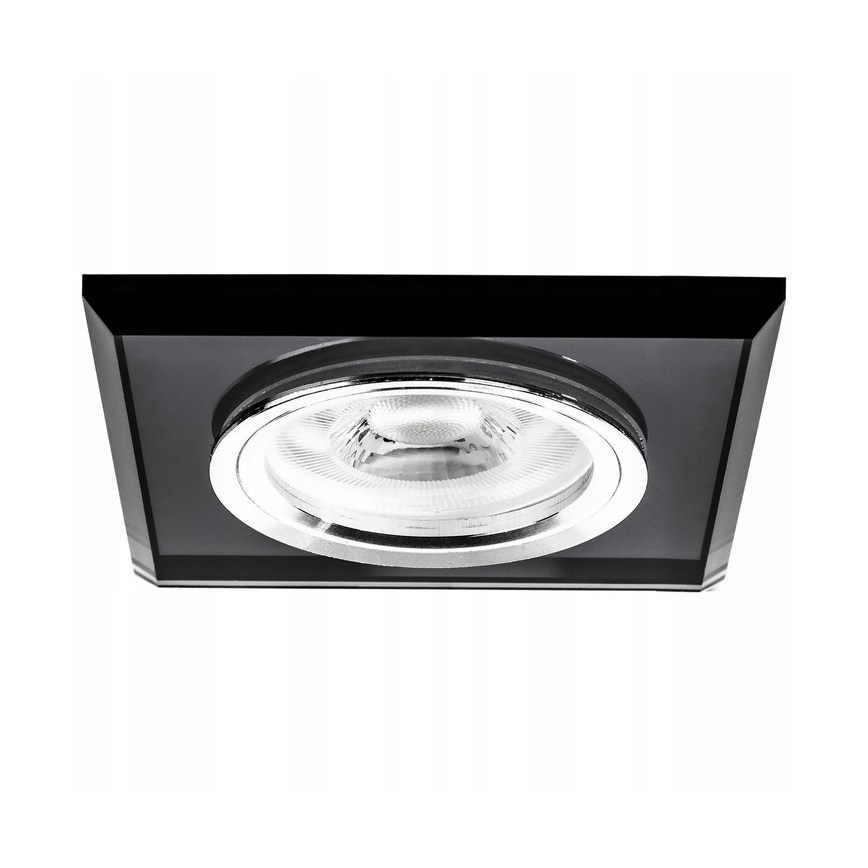 Oprawa sufitowa wpuszczana 1xGU10/MR16/10W/230V 9x9 cm czarna