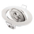 Oprawa sufitowa wpuszczana 1xGU10/MR16/10W/230V śr. 9 cm biała