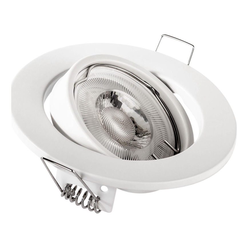 Oprawa sufitowa wpuszczana 1xGU10/MR16/10W/230V śr. 9 cm biała
