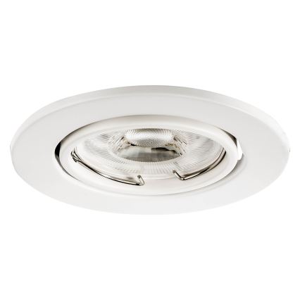 Oprawa sufitowa wpuszczana 1xGU10/MR16/10W/230V śr. 9 cm biała