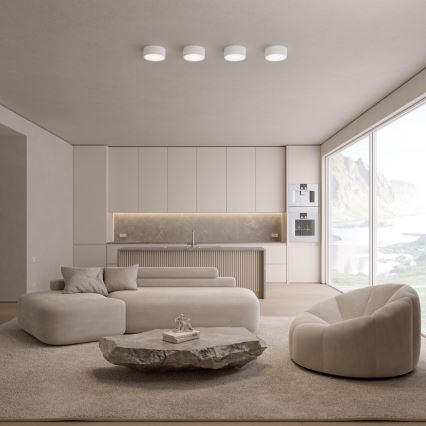 Oprawa sufitowa z czujnikiem ruchu i zmierzchu CLEO 1xE27/40W/230V Ø 20 cm biała