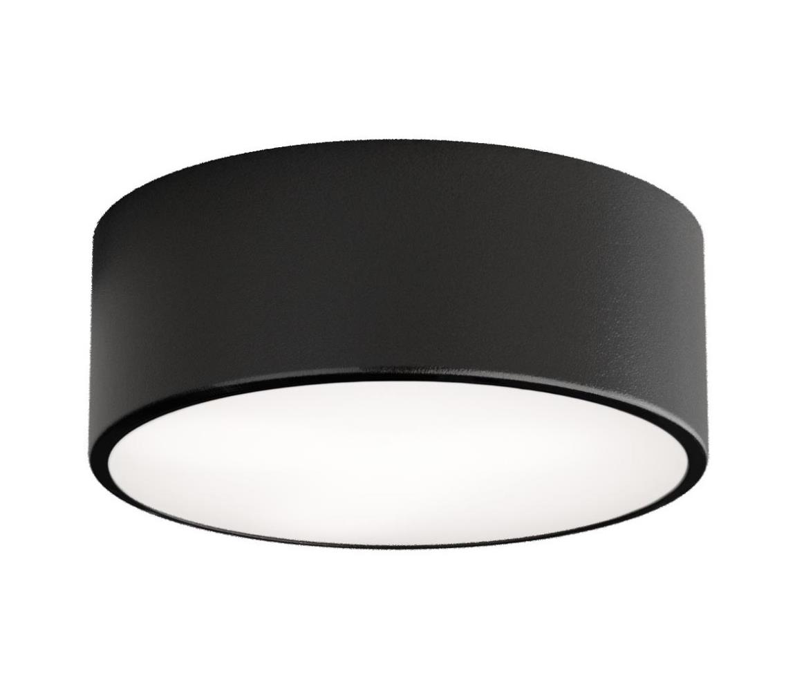 Oprawa sufitowa z czujnikiem CLEO 1xE27/40W/230V śr. 20 cm czarny
