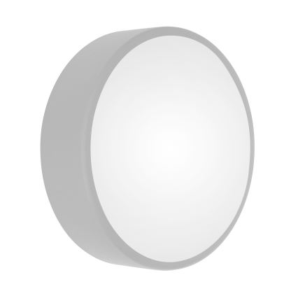 Lampa sufitowa z czujnikiem ruchu i zmierzchu CLEO 2xE27/24W/230V śr. 30 cm szary