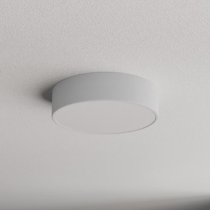 Lampa sufitowa z czujnikiem ruchu i zmierzchu CLEO 2xE27/24W/230V śr. 30 cm szary