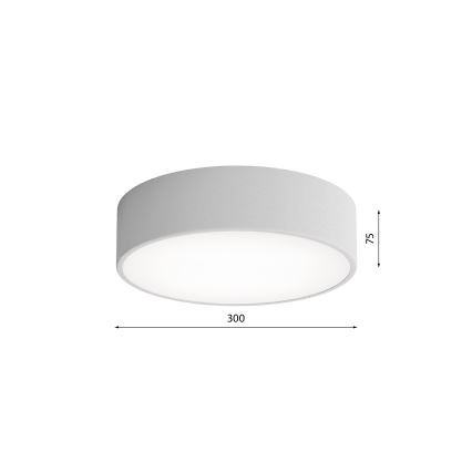 Lampa sufitowa z czujnikiem ruchu i zmierzchu CLEO 2xE27/24W/230V śr. 30 cm szary