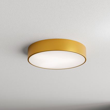 Lampa sufitowa z czujnikiem ruchu i zmierzchu CLEO 3xE27/24W/230V średnica 40 cm złota