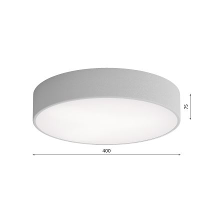 Lampa sufitowa z czujnikiem ruchu i zmierzchu CLEO 3xE27/24W/230V śr. 40 cm szara