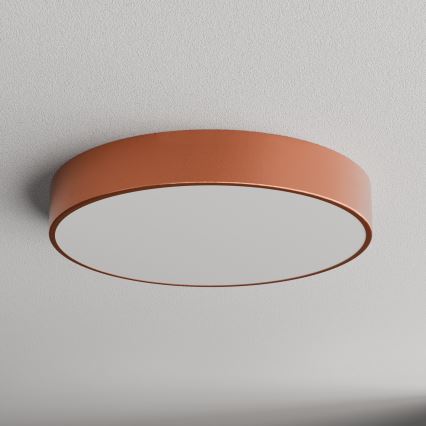 Lampa sufitowa CLEO z czujnikiem ruchu i zmierzchu, 4xE27/24W/230V, śr. 50 cm, miedziana
