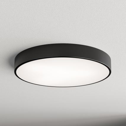 Lampa sufitowa z czujnikiem ruchu i zmierzchu CLEO 5xE27/24W/230V o średnicy 60 cm, czarna