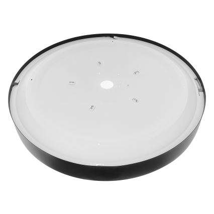 Lampa sufitowa z czujnikiem ruchu i zmierzchu CLEO 5xE27/24W/230V o średnicy 60 cm, czarna