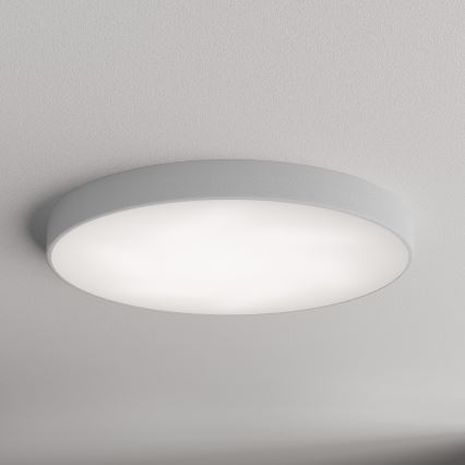 Lampa sufitowa z czujnikiem ruchu i zmierzchu CLEO 6xE27/24W/230V śr. 80 cm szara