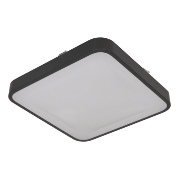 Oprawa sufitowa z czujnikiem WILTON 2xE27/60W/230V 33x33 cm antracyt