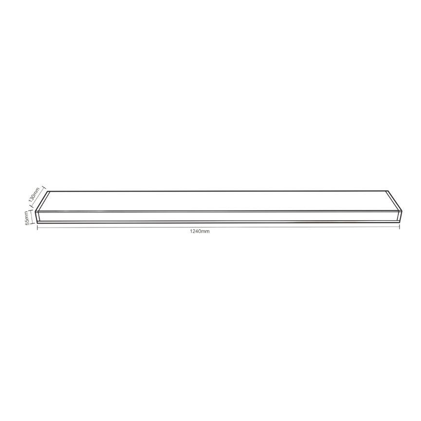 Oprawa świetlówkowa T8 2xG13/18W/230V 124 cm