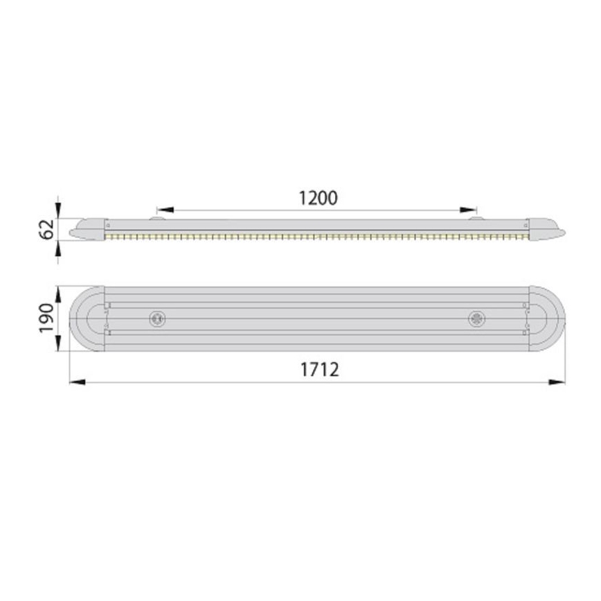 Oprawa świetlówkowa ECO T8 2xG13/58W/230V